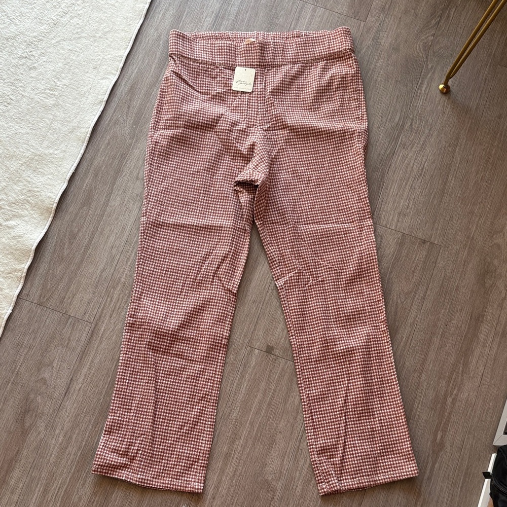 NWT- Free People Gingham Pants